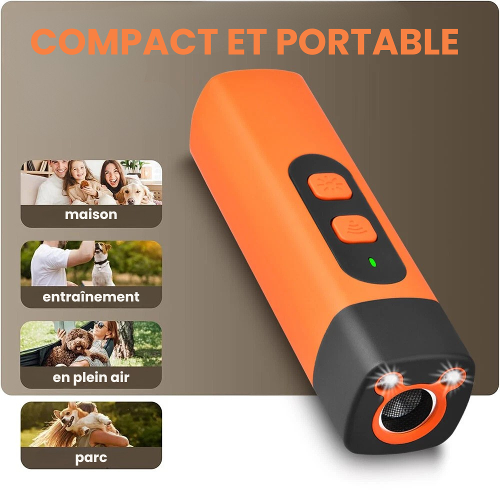 Dispositif de dressage à ultrasons répulsif pour chiens